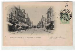 77 FONTAINEBLEAU #19496 LA RUE GRANDE TRAMWAY - Fontainebleau
