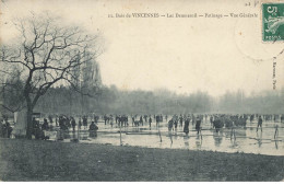 94 VINCENNES #21754 BOIS LAC DAUMESNIL GELE PATINAGE VUE GENERALE - Vincennes