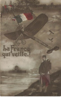 AVIATION #22098 AVION LA FRANCE QUI VEILLE PATRIOTOSME DRAPEAU - ....-1914: Précurseurs