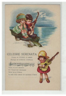 ILLUSTRATEUR BERTIGLIA #16672 CELEBRE SERENATA COUPLE ENFANTS GUITARE PARTITION - Bertiglia, A.