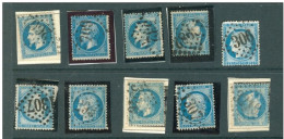 (alm) FRANCE 10 Timbres Anciens NAPOLEON CERES - Andere & Zonder Classificatie