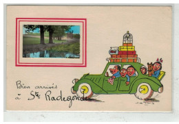 37 SAINTE RADEGONDE #16076 BIEN ARRIVES VOITURE CARTE SYSTEME - Other & Unclassified