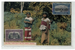 PANAMA #17616 SAN BLAS INDIAN WOMEN WITH THEIR CHILDREN - Panamá