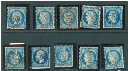 (alm) FRANCE 10 Timbres Anciens NAPOLEON CERES - Andere & Zonder Classificatie