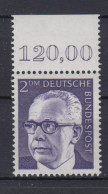 Bund 645 Mit Oberrand Gustav Heinemann 2 DM Postfrisch - Other & Unclassified