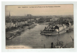 44 NANTES LE QUAI DE LA FOSSE ET LES ILES FEYDEAU ET GLORIETTE NÂ°363 EDIT CHAPEAU - Nantes