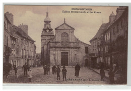 22 MONCONTOUR EGLISE SAINT MATHURIN ET LA PLACE - Moncontour