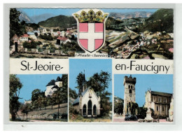 74 SAINT JEOIRE EN FAUCIGNY #13302 VUES MULTIPLES BLASON NÂ°2 C - Saint-Jeoire