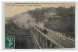 22 VIADUC DE SOUZIN MI COTE DE BON REPOS TRAIN LOCOMOTIVE - Sonstige & Ohne Zuordnung