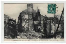 08 CHARLEVILLE MEZIERES LA RUE SAINT JULIEN APRES BOMBARDEMENT DU 31 DECEMBRE 1870 - Charleville