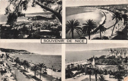 FRANCE - Nice - Souvenir - Plage - Vue Générale - Carte Postale Ancienne - Sonstige & Ohne Zuordnung