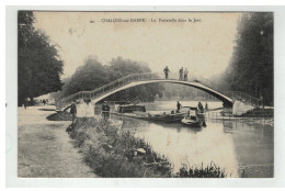 51 CHALONS SUR MARNE LA PASSERELLE DANS LE JARD PENICHE - Châlons-sur-Marne