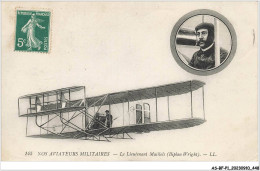 AS#BFP1-0225 - AVIATION - Nos Aviateurs Militaires - Le Lieutenant Maillols (Biplan Wright) - Aviateurs