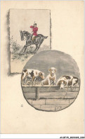 AV-BFP2-0839 - CHASSE - Chiens Et Cavalier - Illustrateur - Caza