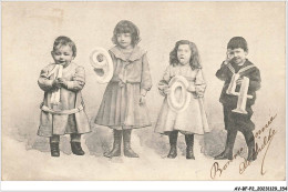 AV-BFP2-0265 - FANTAISIE - Bonne Année 1904 - Enfants - Babies