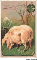 AS#BFP1-0059 - Animaux - Cochon - Heureuse Année - Carte Gaufrée - Schweine