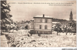 AQ#BFP2-83-0537 - GIENS - Hôpital Rénée Sabran - Abondante Chute De Neige Dans La Nuit Du 14 Au 15 Janvier 1914 - Sonstige & Ohne Zuordnung