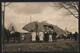 Foto-AK Bräunlingen, Fasnet 1927, Festwagen Zu Fasching  - Karneval - Fasching