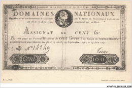 AV-BFP2-0702 - MONNAIE - Billet - Assignat De Cent Liv - Monnaies (représentations)