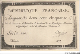 AV-BFP2-0698 - MONNAIE - Billet - Assignat De Deux Cents Cinquante - Monnaies (représentations)