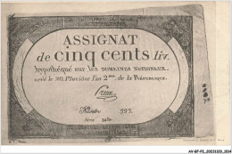 AV-BFP2-0694 - MONNAIE - Billet - Assignat De Cinq Cents - Monnaies (représentations)