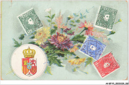 AV-BFP1-0092 - ESPAGNE - Représentation De Timbres - Fleurs, Blason Et Timbes - Other & Unclassified