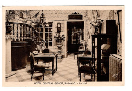 35 SAINT MALO, Hôtel CENTRAL BENOIT, Le Hall. - Saint Malo