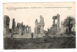 ECURIE, Les Ruines Du Château Après Le Bombardement. - Guerre 1914-18