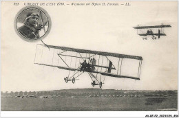 AV-BFP2-0415 - AVIATION - Weymann Sur Biplan H. Farman - Circuit De L'Est 1910 - Autres & Non Classés