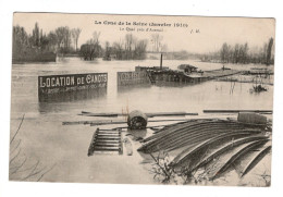 78 AUTEUIL, Inondations De 1910. Le Quai  Près D'Auteuil. - Sonstige & Ohne Zuordnung