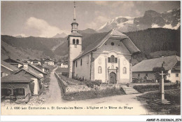 AR#BFP1-74-0787 - LES CONTAMINES  - ST-GERVAIS-LES BAINS - L'église Et Le Dôme Du Miage - Saint-Gervais-les-Bains