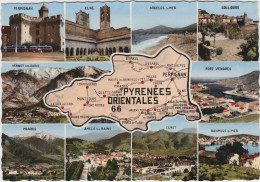 CARTE GEOGRAPHIQUE PYRENEES ORIENTALES - Sonstige & Ohne Zuordnung