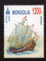 MONGOLIA 2012 WARSHIP. 1v** - Schiffe