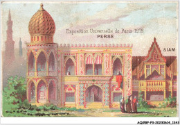 AQ#BFP3-CHROMOS-0669 - EXPOSITION UNIVERSELLE DE PARIS 1878 - Perse - Siam IRAN THAILANDE - Autres & Non Classés