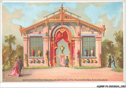 AQ#BFP3-CHROMOS-0674 - EXPOSITION UNIVERSELLE DE PARIS 1878 - France - Pavillon De La Céramique - Sonstige & Ohne Zuordnung