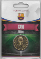 Médaille Touristique Arthus Bertrand AB Sous Encart Football Barcelone Saison 2011 2012 Xavi - Zonder Datum