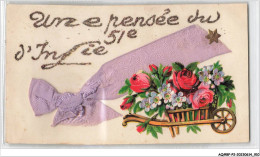 AQ#BFP2-60-0453 - BEAUVAIS - Régiment 51ème Infanterie - Carte Avec Paillettes AJOUTIS - Beauvais