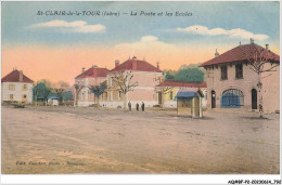 AQ#BFP2-38-0395 - ST-CLAIR-de-la-TOUR - La Poste Et Les écoles - Other & Unclassified