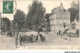 AQ#BFP2-28-0375 - CHARTRES - Le Monument De Pasteur Et Boulavard Chasles - Chartres