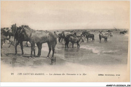 AR#BFP1-13-0104 - LES SAINTES-MARIES - Les Chevaux Des Marocains à La Mer - Saintes Maries De La Mer