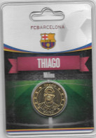 Médaille Touristique Arthus Bertrand AB Sous Encart Football Barcelone Saison 2011 2012 Thiago - Non Datati