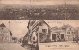 FRANCE - Souvenir D'illfurt - Restaurant Tresch - Grande Rue - Vue Générale - La Ville - Animé - Carte Postale Ancienne - Altkirch