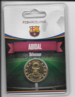 Médaille Touristique Arthus Bertrand AB Sous Encart Football Barcelone Saison 2011 2012 Abidal - Non-datés