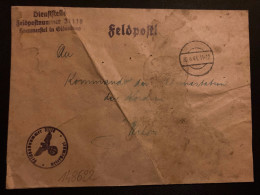 LETTRE FELDPOST NUMMER 31118 OBL.30-6 41 Pour KOMMANDO DER MARINESTATION DER NORDSEE - Briefe U. Dokumente