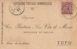 Italy. A205. San Salvo. 1900. Annullo Grande Cerchio SAN SALVO, Su Cartolina Postale Commerciale - Storia Postale