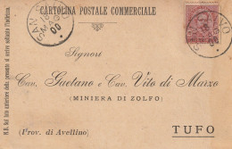 Italy. A205. San Salvo. 1900. Annullo Grande Cerchio SAN SALVO, Su Cartolina Postale Commerciale - Marcophilia