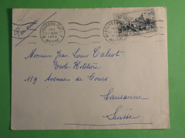 DN17  MAROC   LETTRE  1954  MARRAKESH A LAUSANNE SUISSE  + AFF. INTERESSANT +++ - Brieven En Documenten