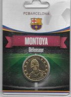 Médaille Touristique Arthus Bertrand AB Sous Encart Football Barcelone Saison 2011 2012 Montoya - Zonder Datum