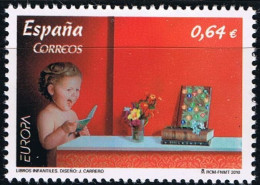 España 2010 Edifil 4564 Sello ** Europa CEPT Libros Infantiles Diseño J. Carrero Michel 4506 Yvert 4210 Spain Stamp - Ungebraucht