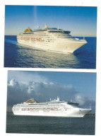 2   POSTCARDS P & O CRUISES  MV OCEANA - Piroscafi